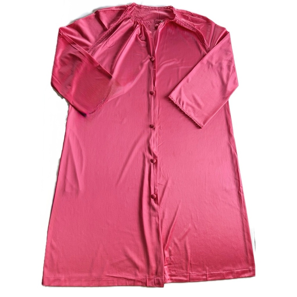 Vintage Vanity Fair Feminine Hot Pink Women’s Robe Nylon Grandmacore
